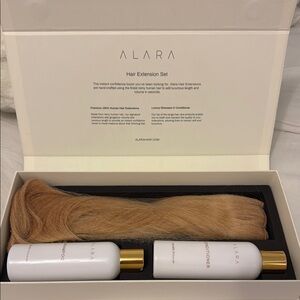 Alara Blonde Hair Extension Set with Gold Accents